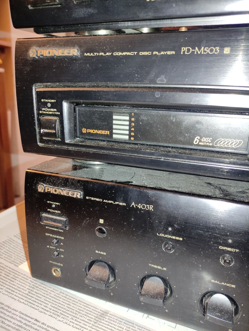 Hi Fi Pioneer, A-403R, PD-M503, F-203RDS, CT-W503R, GR-333