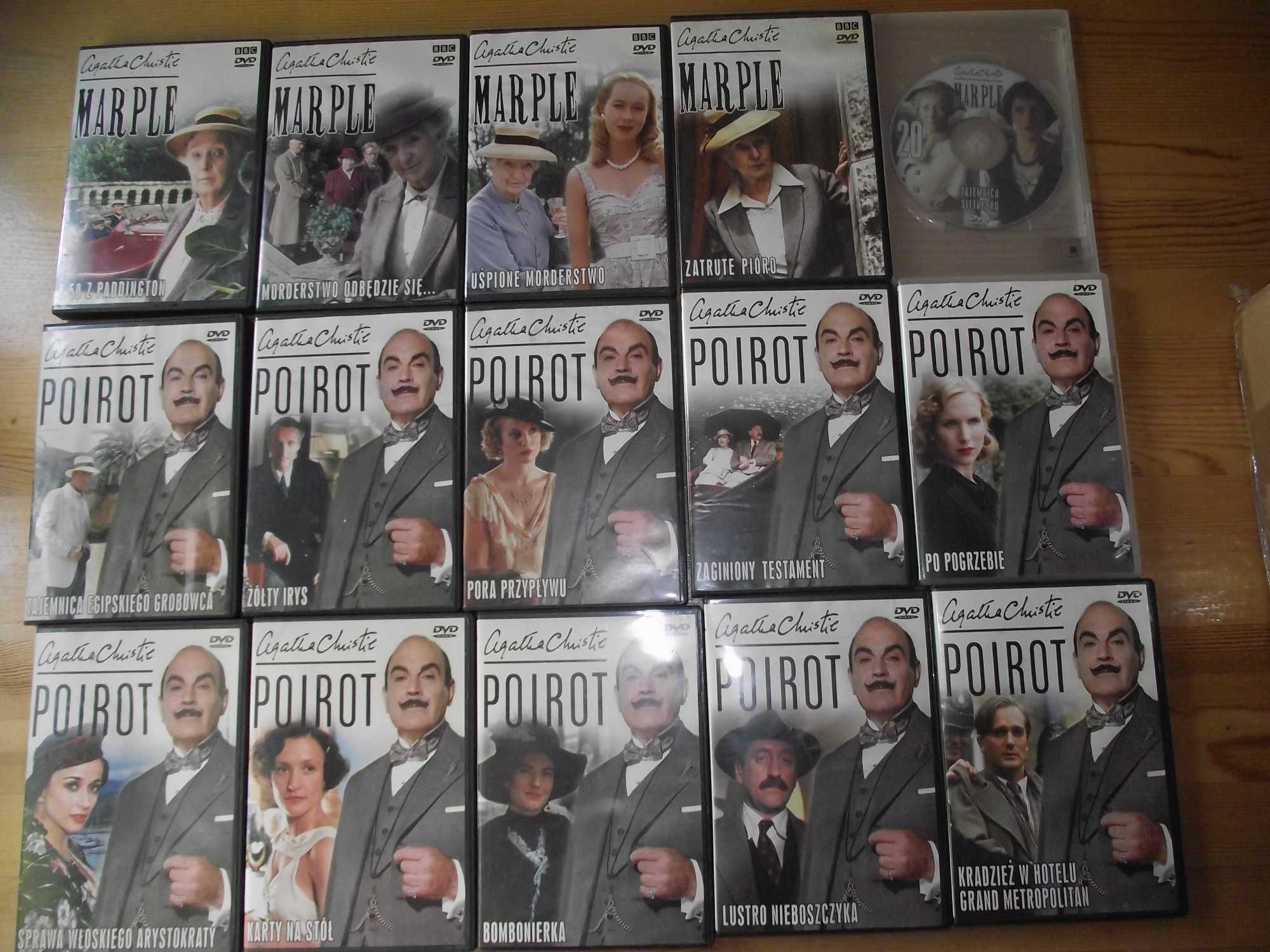 Agatha Christie , Pani Murple, Poirot film dvd