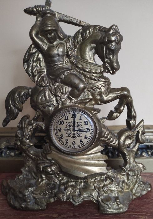 kominkowy zegar mosiężny