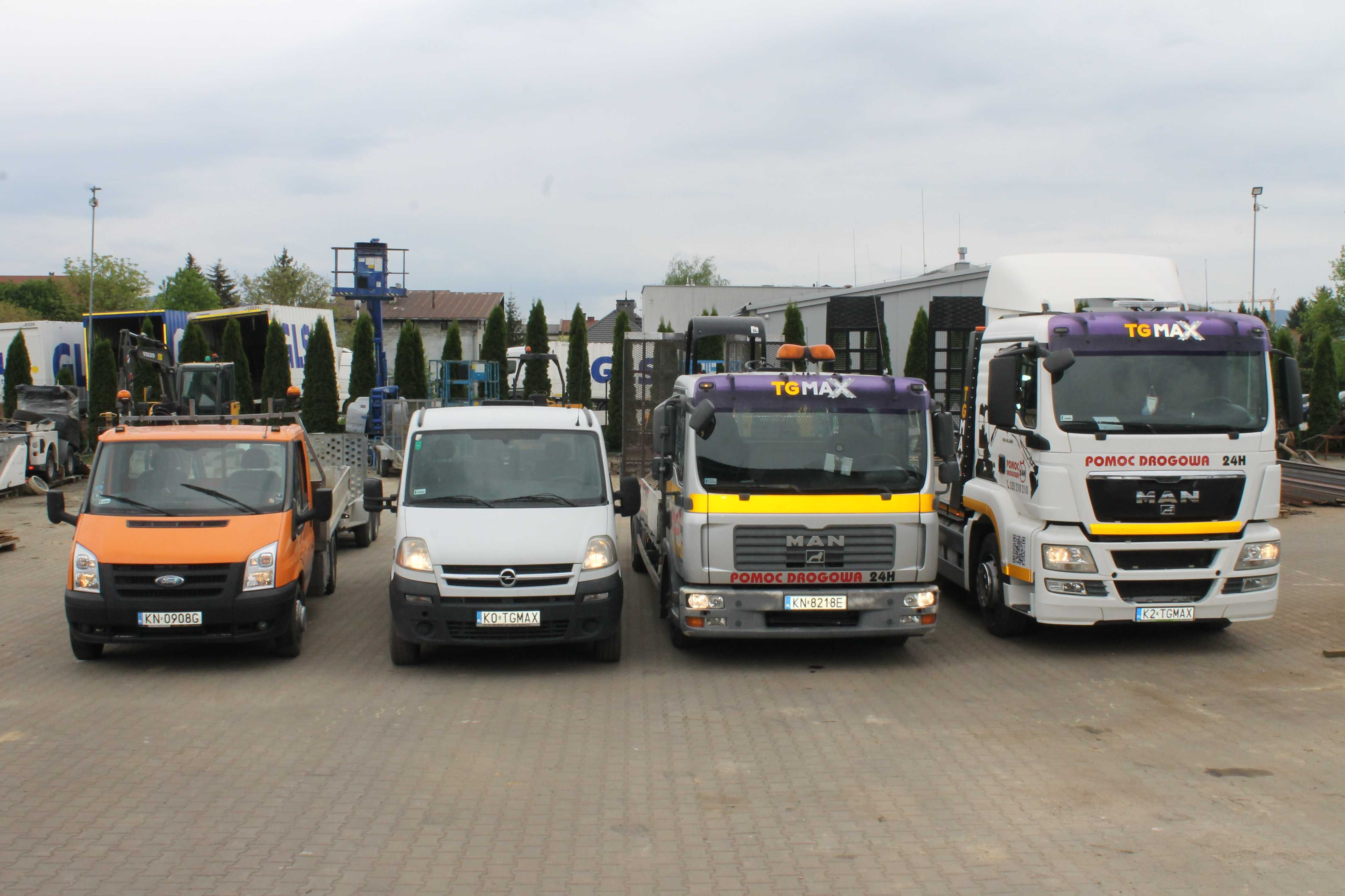 Transport maszyn budowlanych , rolniczych , Pomoc Drogowa Nowy Sącz