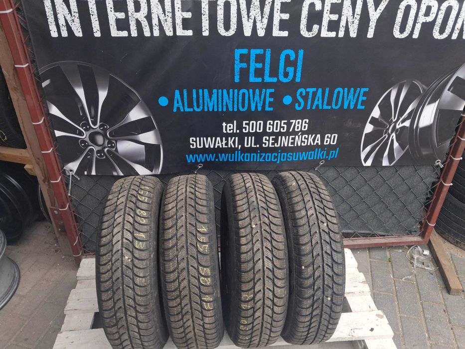 4x używane opony zimowe 155/80 R13 Dębica Gwarancja Montaż