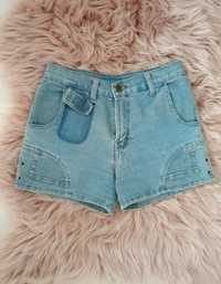 Spodnie krótkie spodenki szorty jeansowe dżinsy dżinsowe