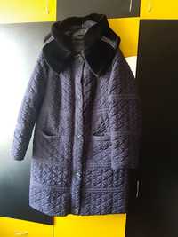 Пальто зимове фіолетове