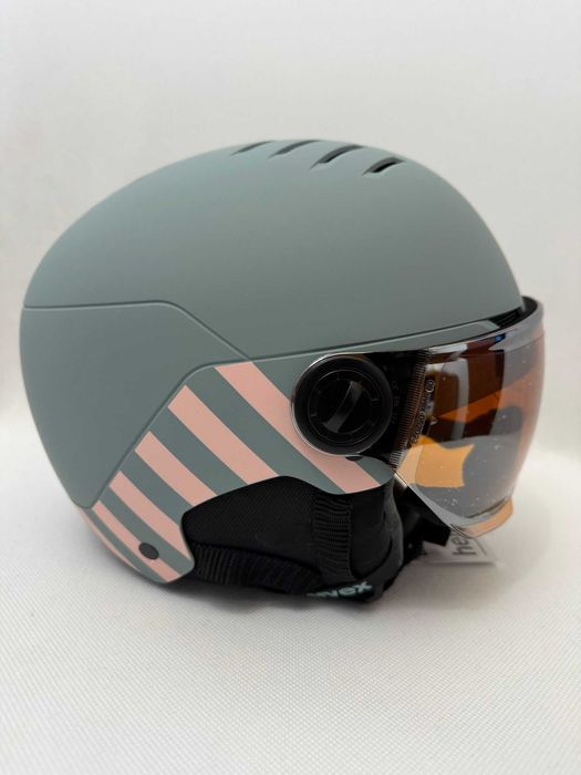 Kask Uvex Visior jr, 51 - 55 cm szaro-różowy - okazja!