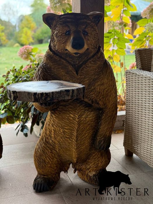 Rzeźba do domu i ogrodu , niedźwiedź