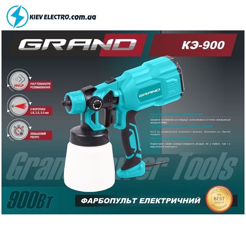Краскопульт электрический Grand КЭ-900 (3 сопла) Чехия