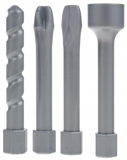 Wkrętarka Wiertarka Na Baterie Dla Dzieci + Cztery Końcówki