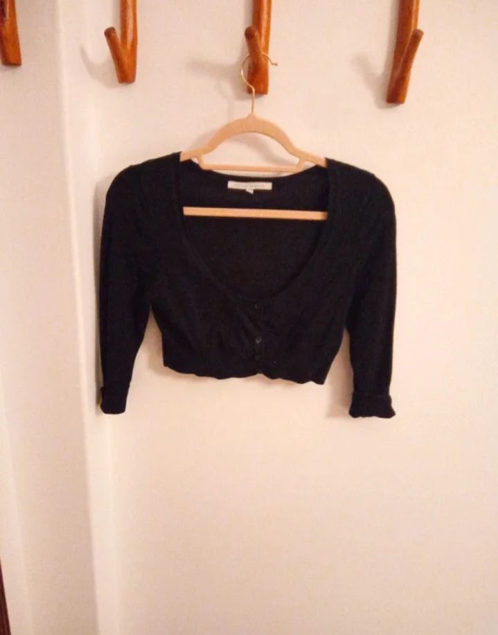 Casaco bolero preto S/M Bershka