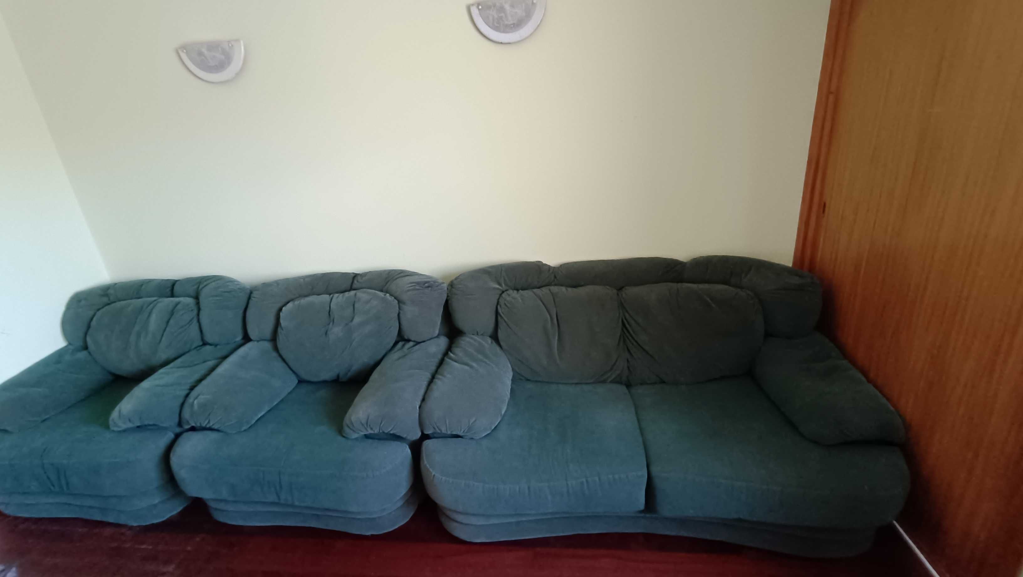 Sofá conjunto 3 , verde