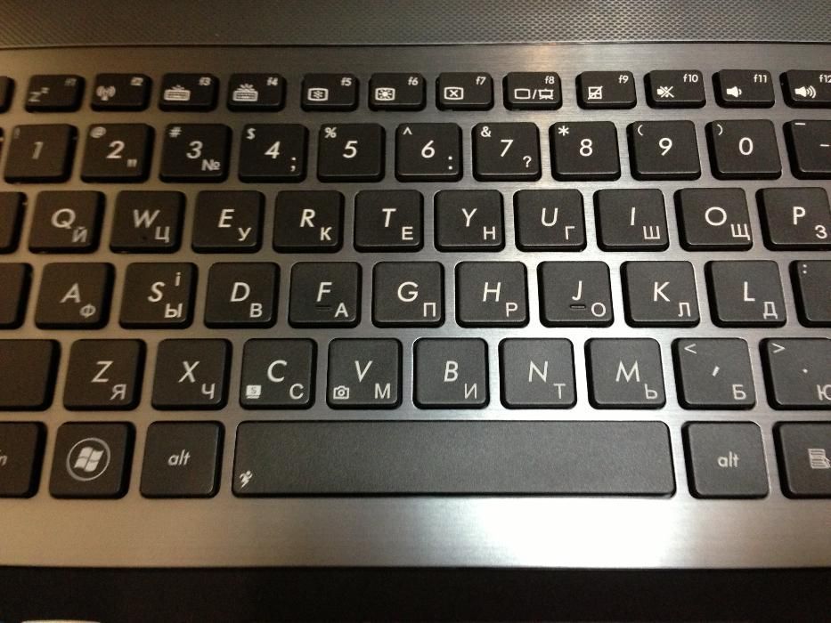 Лазерная гравировка клавиатуры ноутбука, русификация клавиатуры