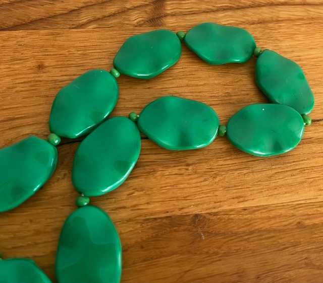 Naszyjnik zielone korale