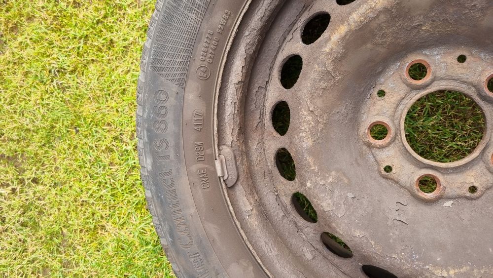 Koła zimowe 195/65 R 15 5x112 Continental Wintercontact Mercedes