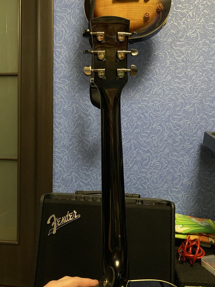 Акустическая гитара Ever play AP-400 BK Daddario EJ26 phosphor bronze