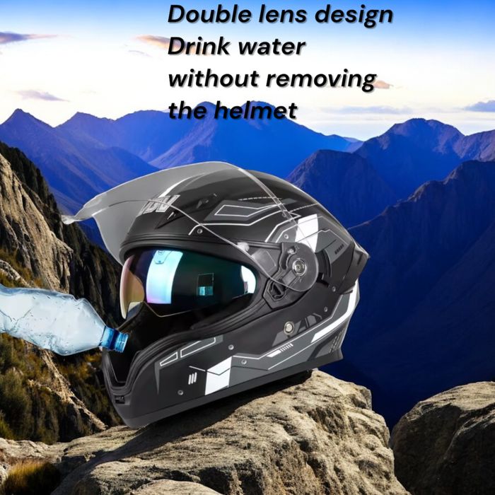 PROMOÇÃO! Capacete de Moto Rosto Inteiro  – NOVO