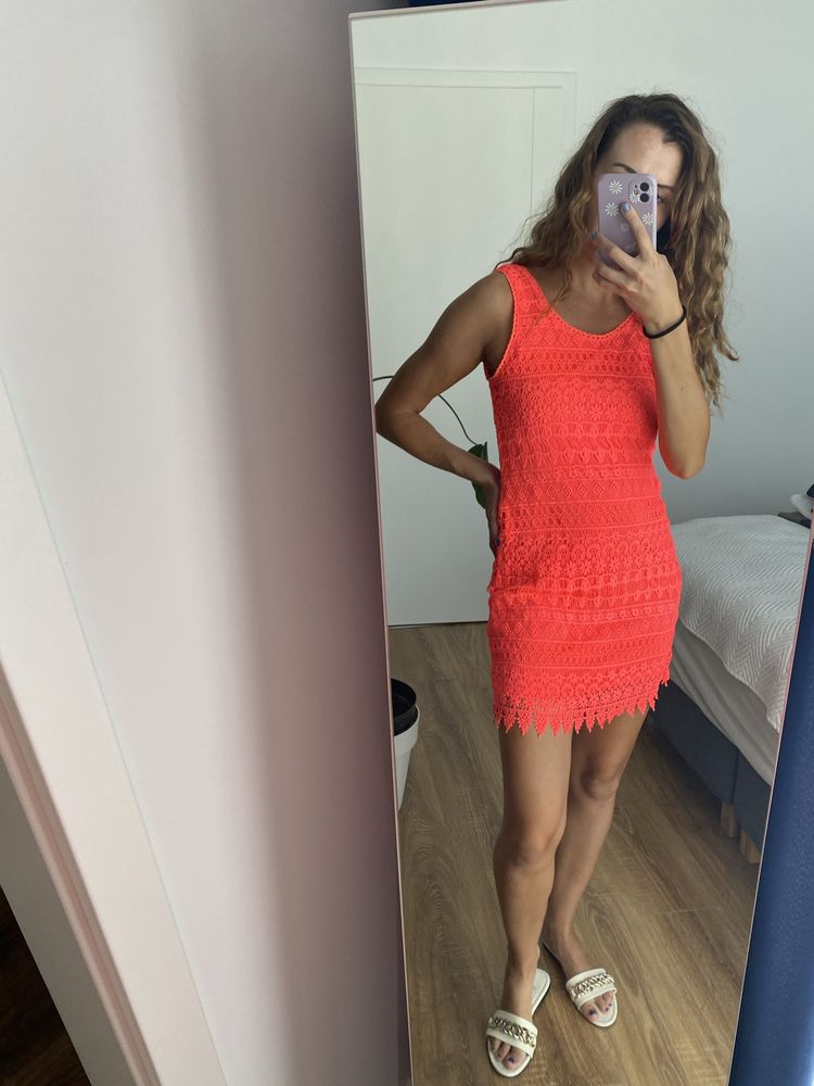 Sukienka koronkowa h&m 34