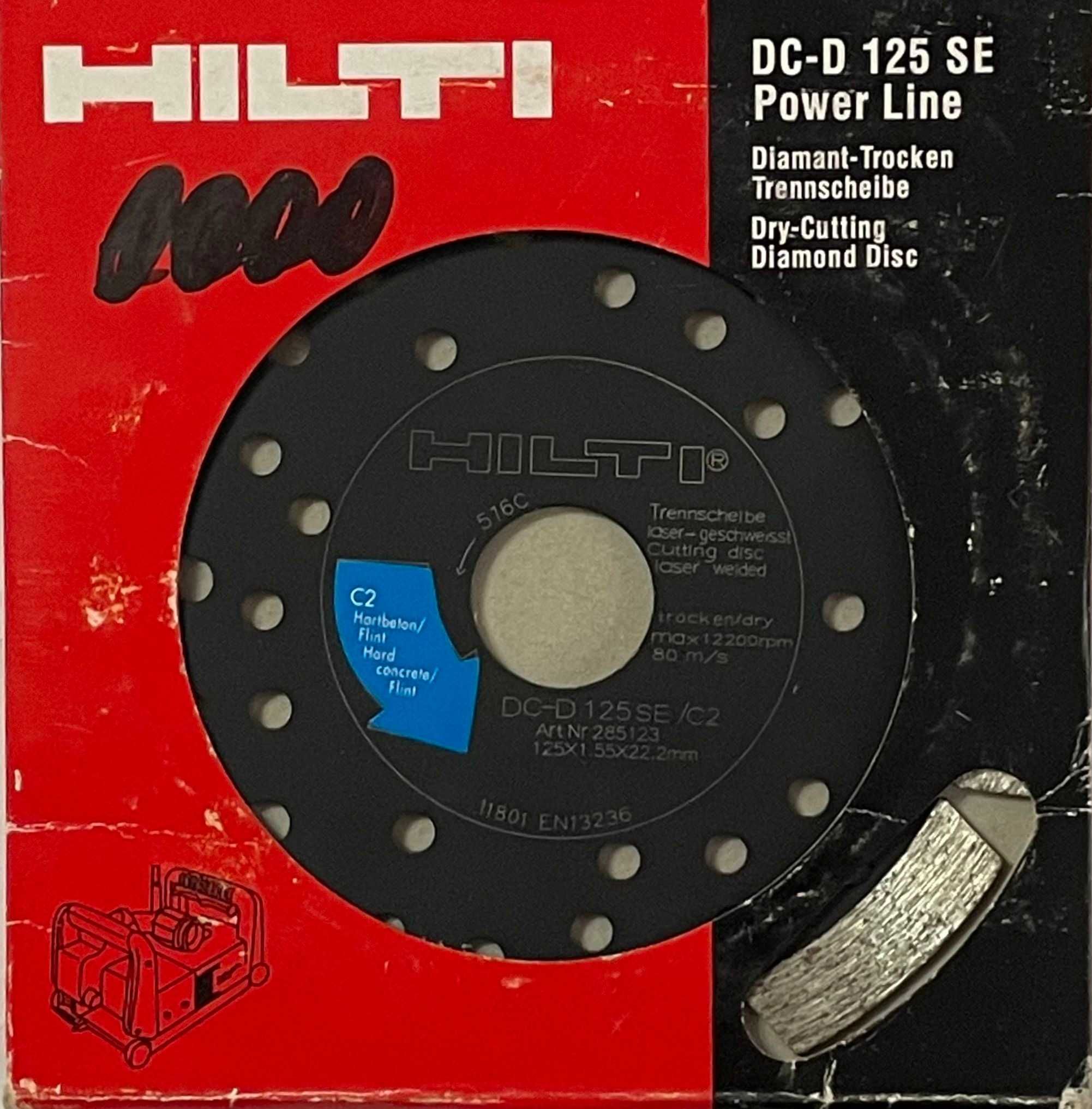 Диск алмазный по армированному бетону Hilti DC-D 125 C2