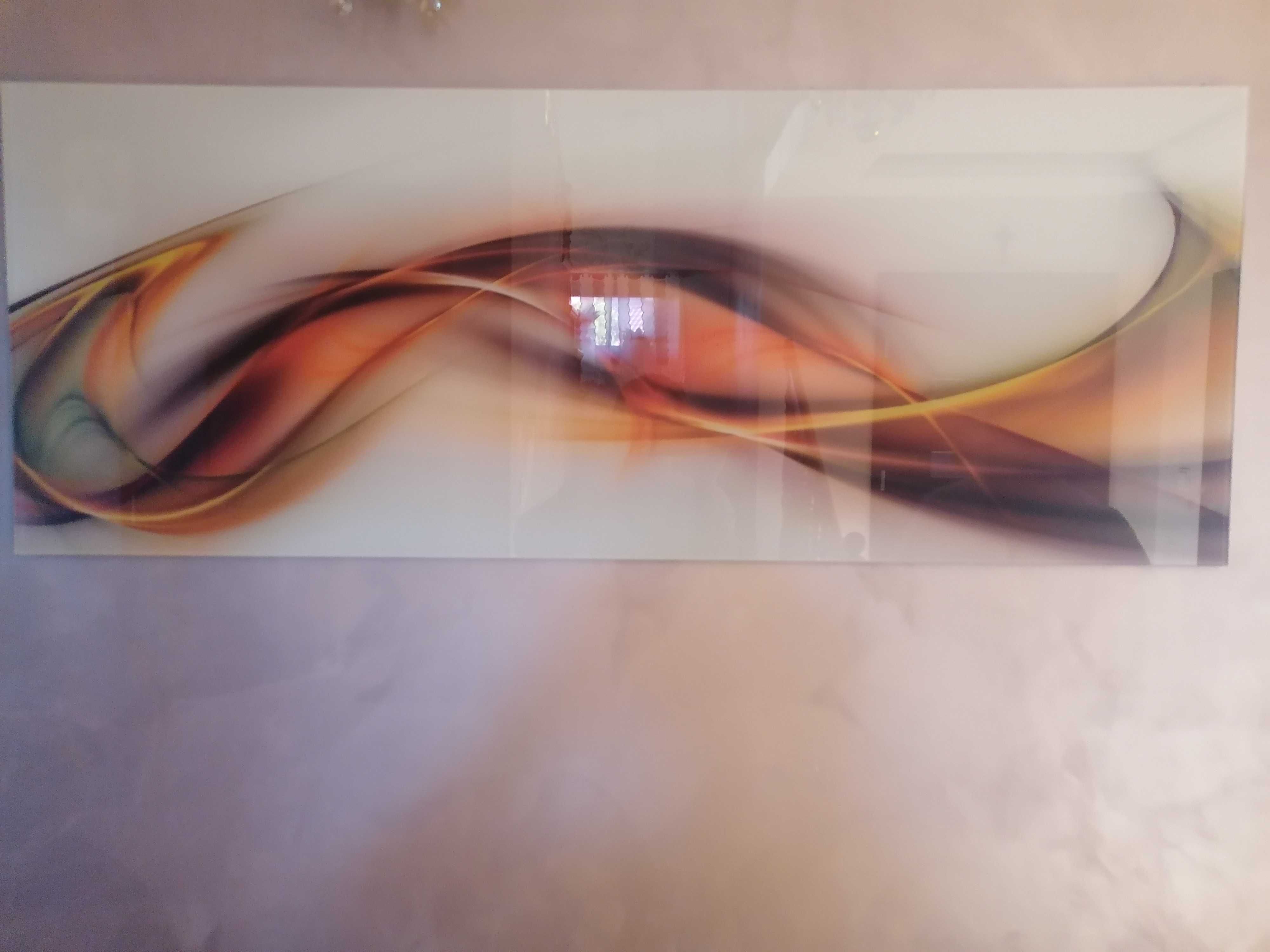 Panel szklany do kuchni 50x129 cm Abstrakcja