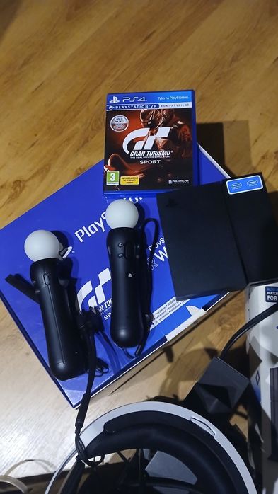 Konsola PS4 dysk 1Tb, zestaw VR gogle, AIM Control