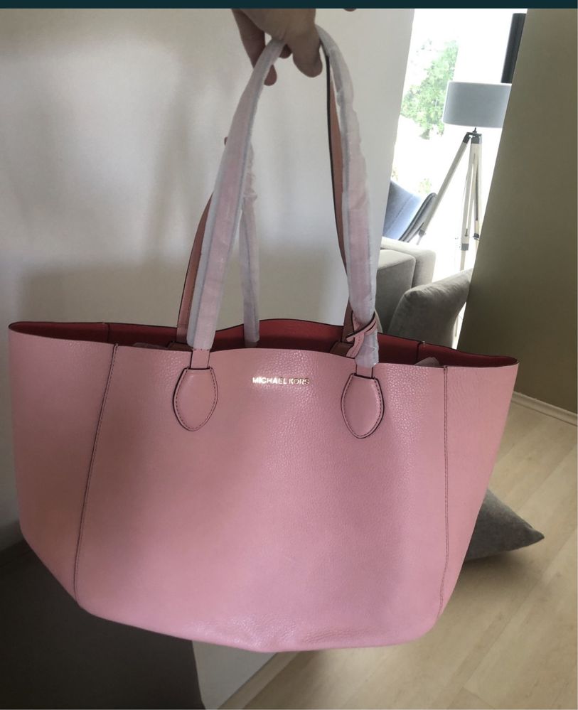 Torebka Michael Kors 30S6GM5T3L Mae Soft Leather Carryall E/W Reversib