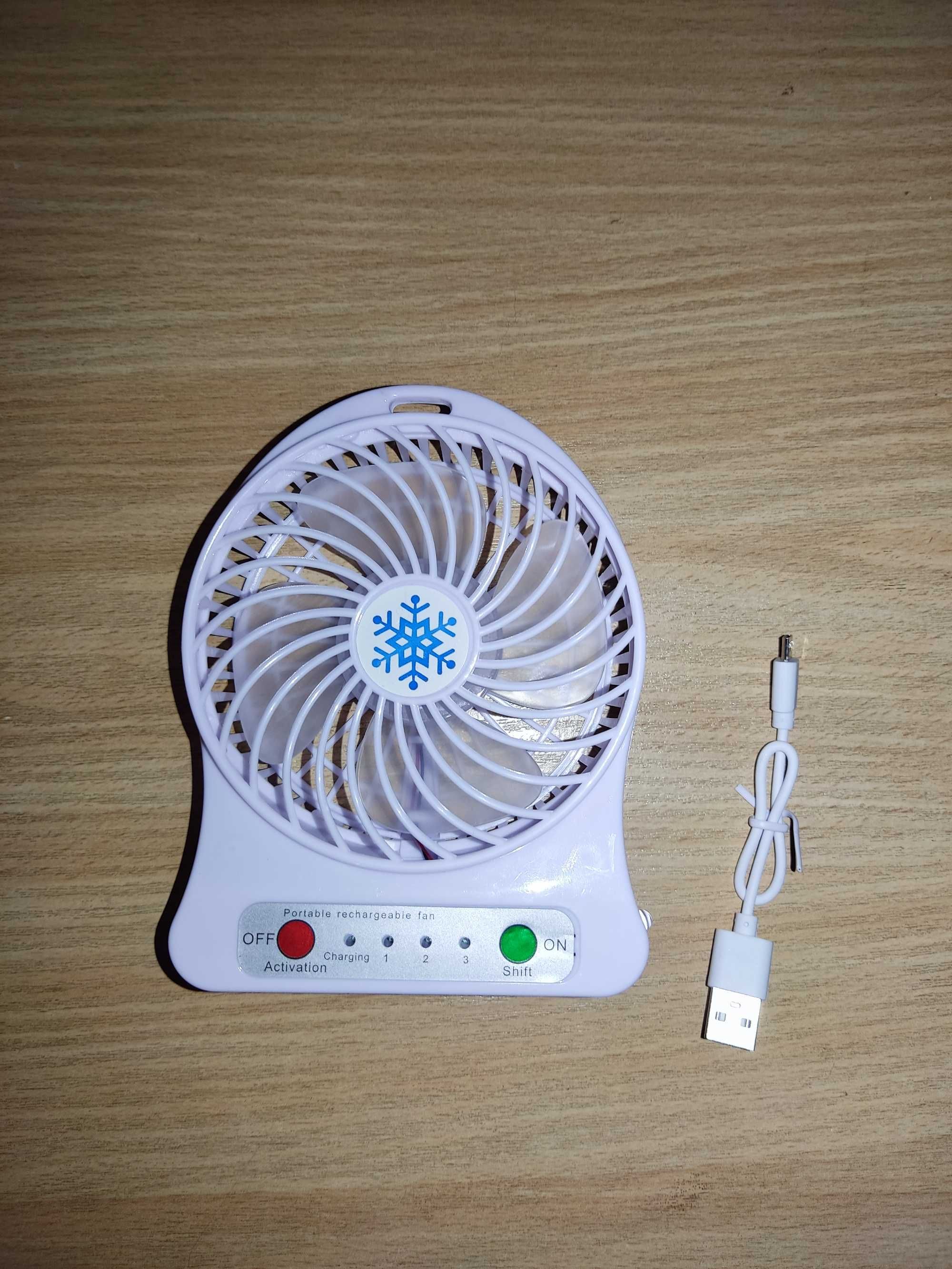 Вентилятор USB мини с аккумулятором Portable Mini Fan