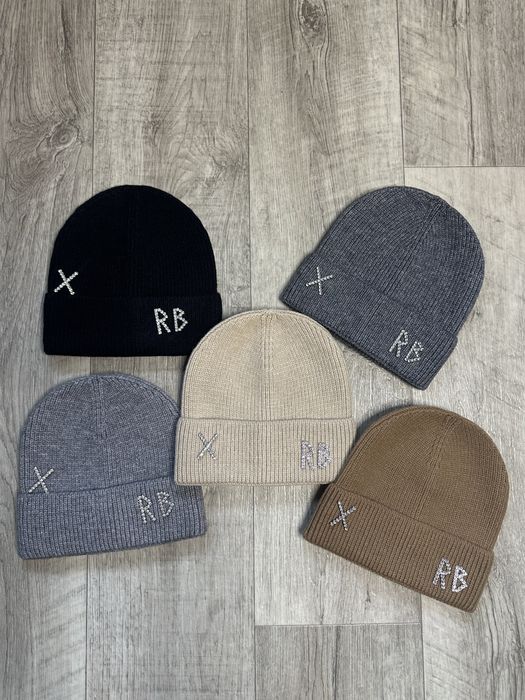 шапка Ruslan Baginskiy чорна, біла, молочна, сіра, шапка жіноча