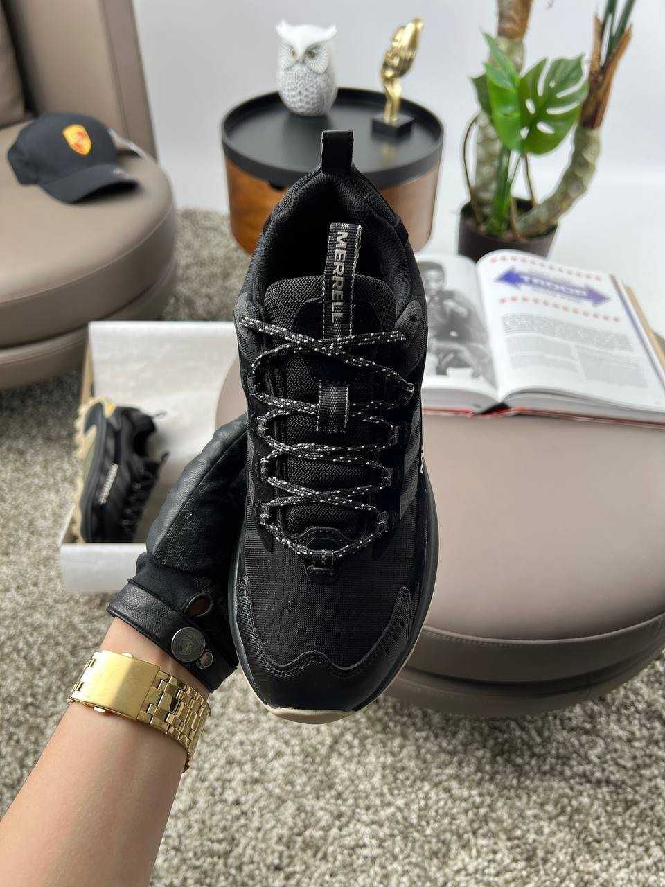 Чоловічі кросівки Merrell Moab Speed 2 Gore-Tex Black Beige [41-46]