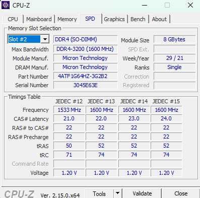 Micron 8 GB SO-DIMM DDR4 3200 MHz MTA4ATF1G64HZ-3G2B2, (2 ШТ 950грн)
