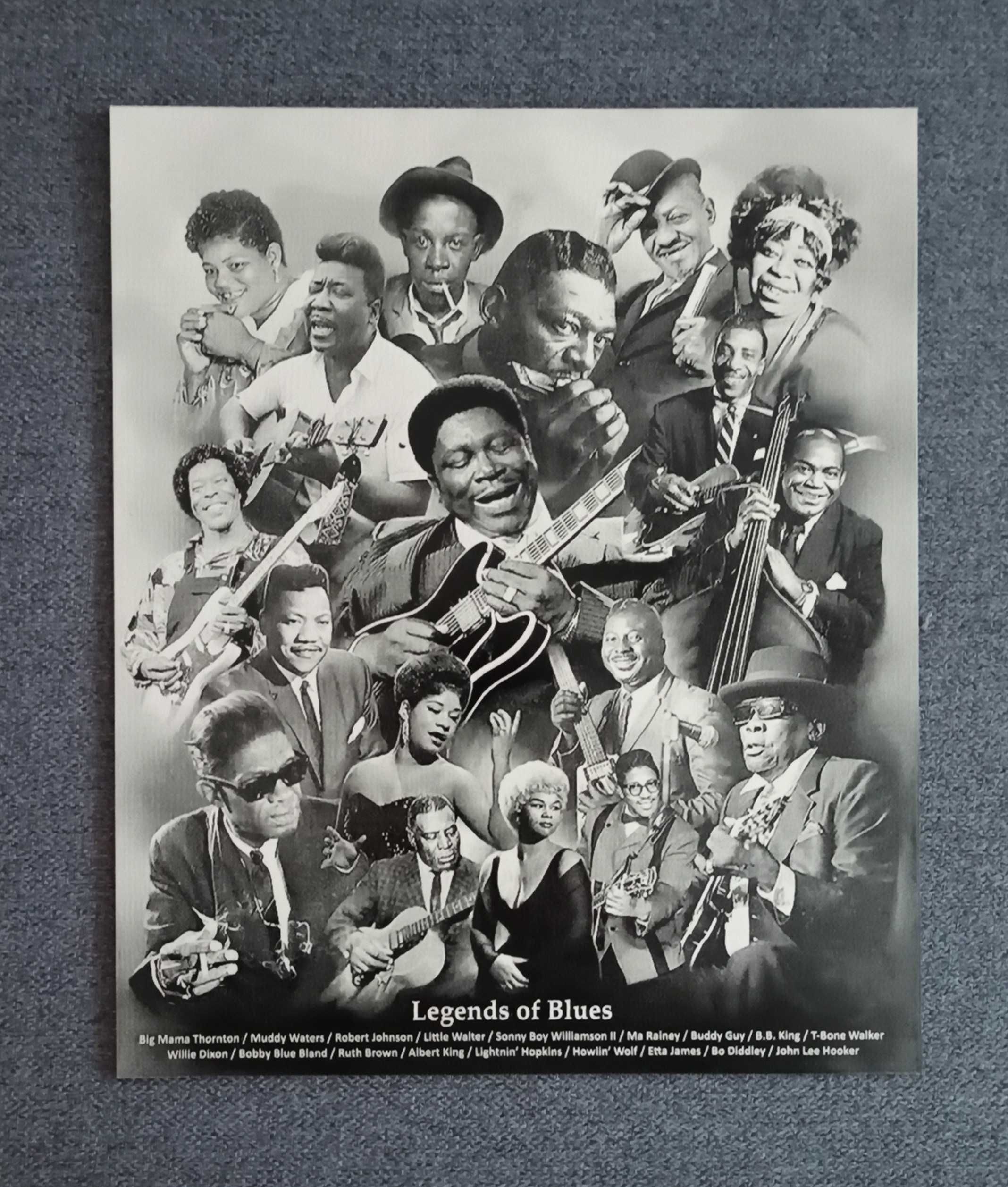 Grawerowany plakat "Legends of Blues"