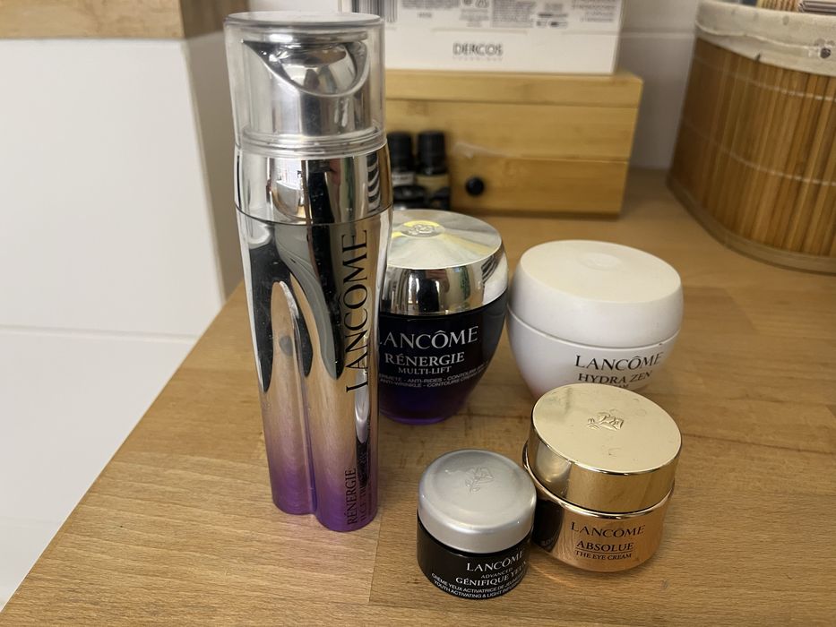 Puste słoiki opakowania Lancome krem serum