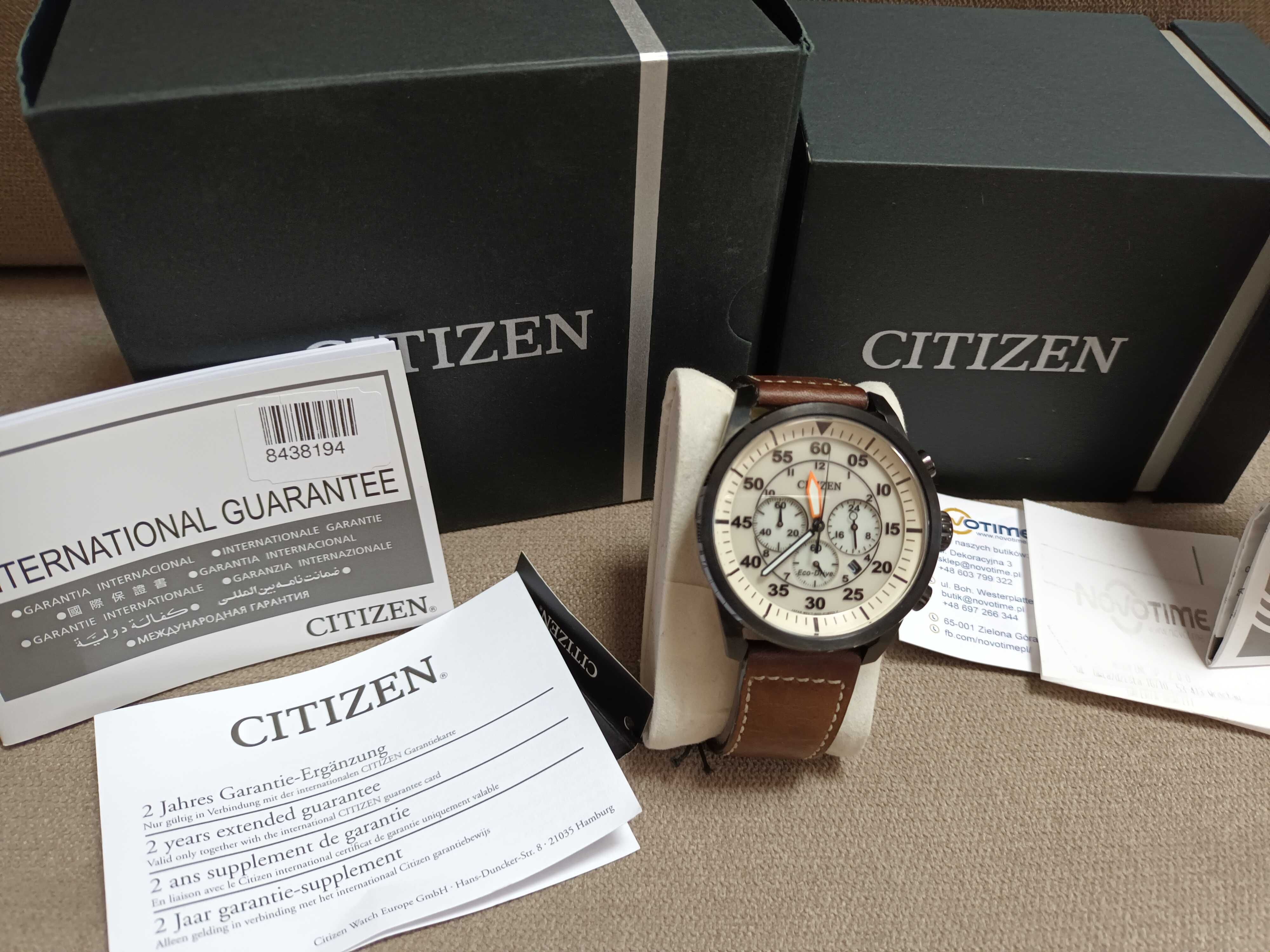 CITIZEN CA4215-04W ECO DRIVE Chronograf  45mm