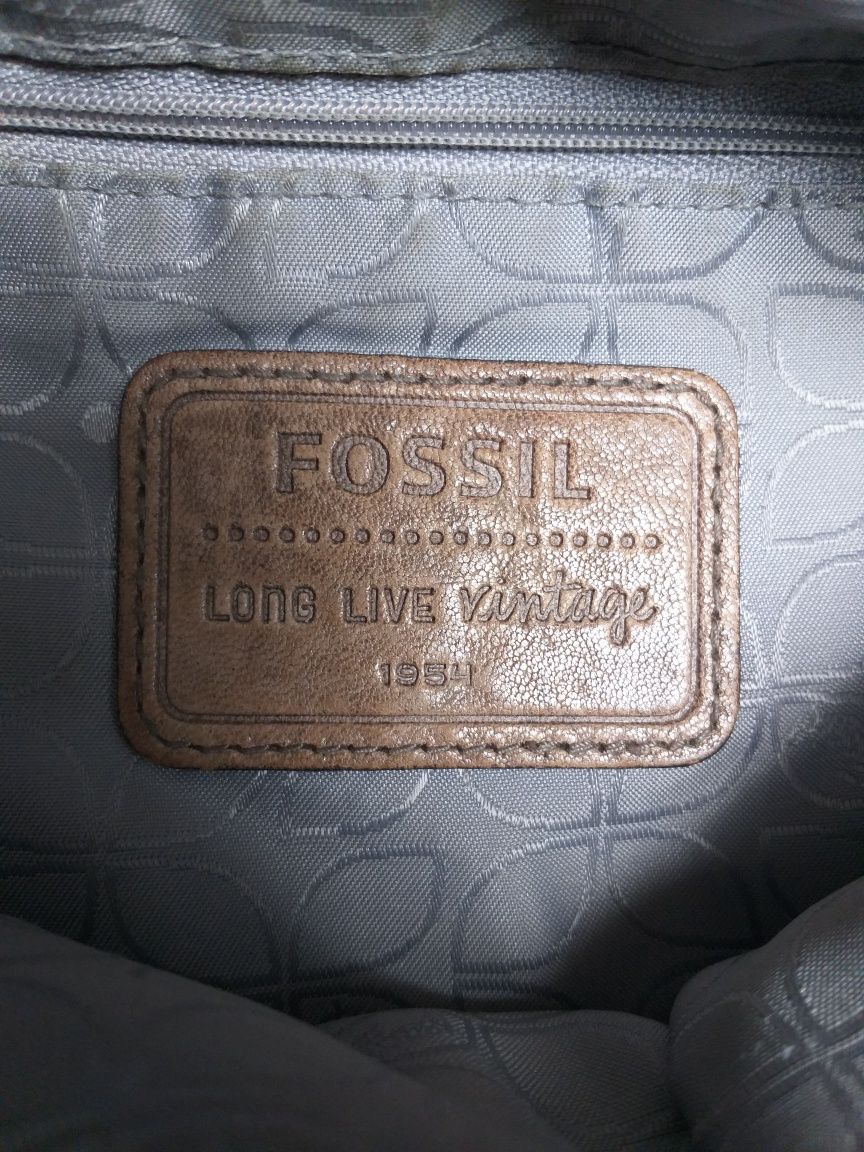 Кожаная винтажная сумка Бренд FOSSIL LONG LIVE VINTAGE 1954 ж/м