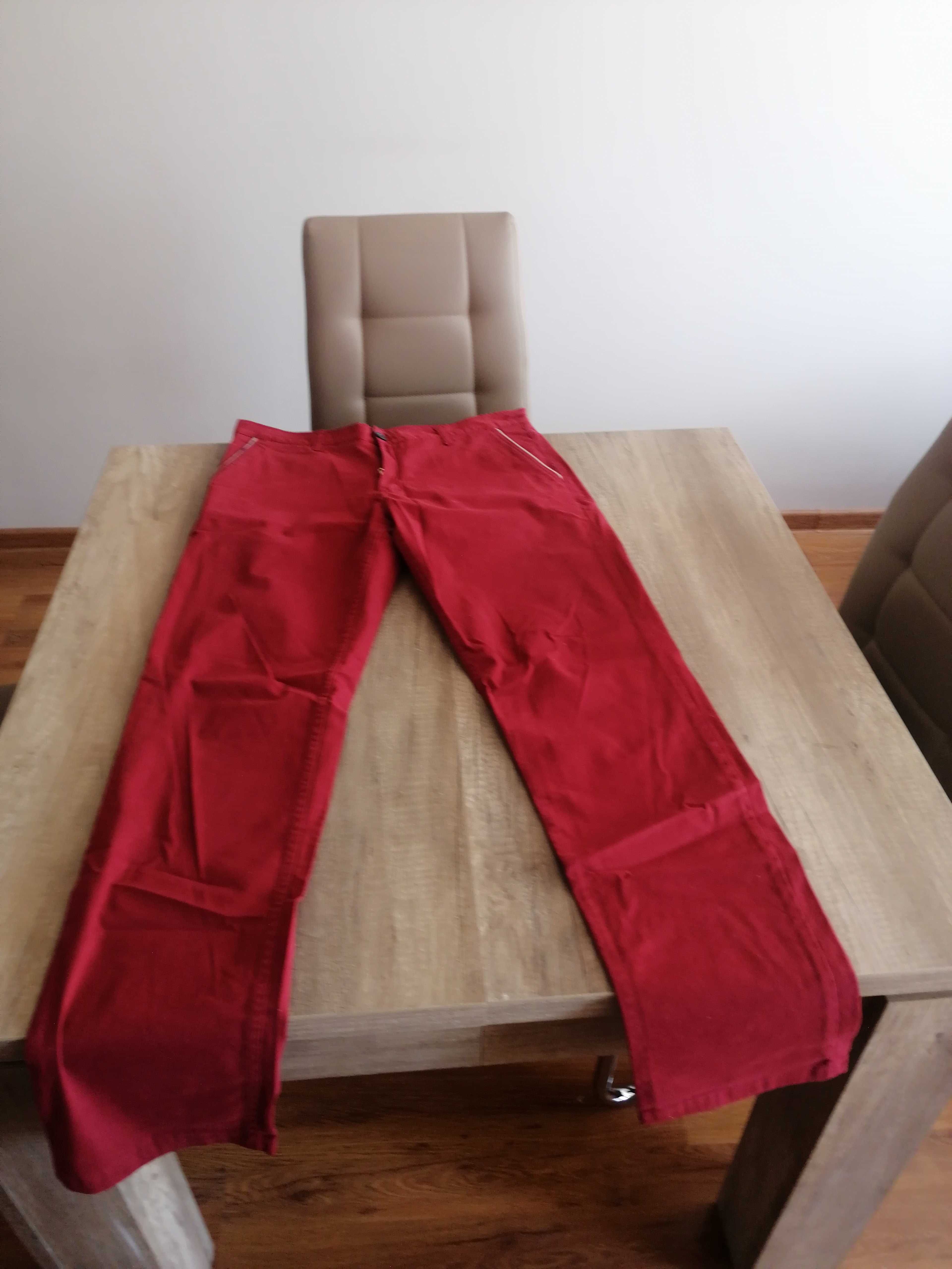 Spodnie Męskie Bordo