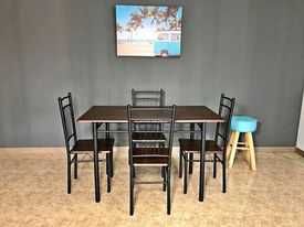 NOVO  MESA + 4 CADEIRAS  CAFES RESTAURANTES envio gratis paga na casa