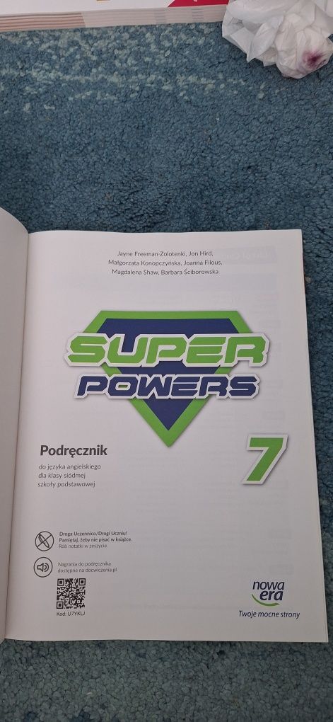 SUPER POWERS 7 (podręcznik do języka angielskiego,szkoła podstawowa)