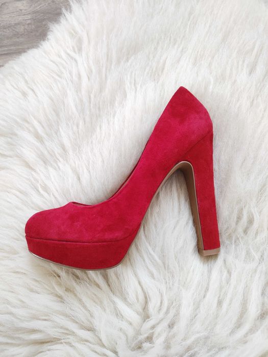 Czerwone buty szpilki Aldo Vintage y2k Red shoes 37 38