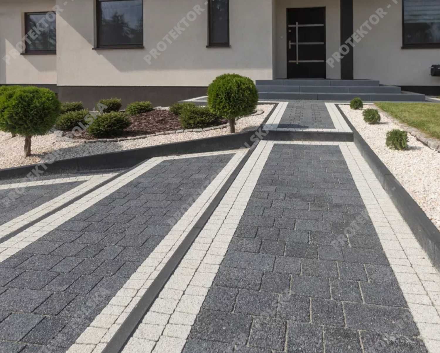kostka brukowa KONTUR BRUK-BET plac chodnik parking taras podjazd dom