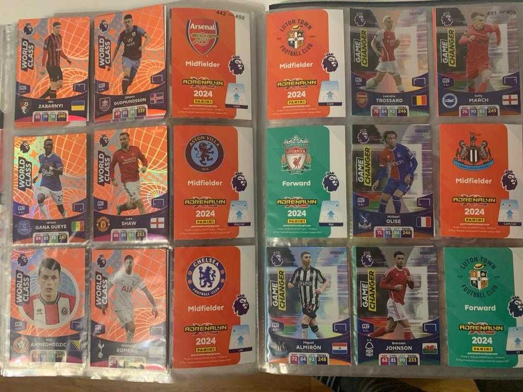 Panini Adrenalyn XL Premier League 23/24 (300 cartas, arquivador)