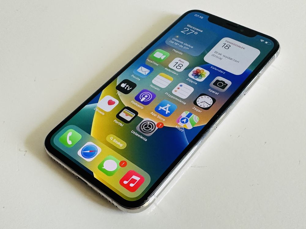 Apple iPhone X 10 256GB Silver Srebrny Bez Blokad Super Stan