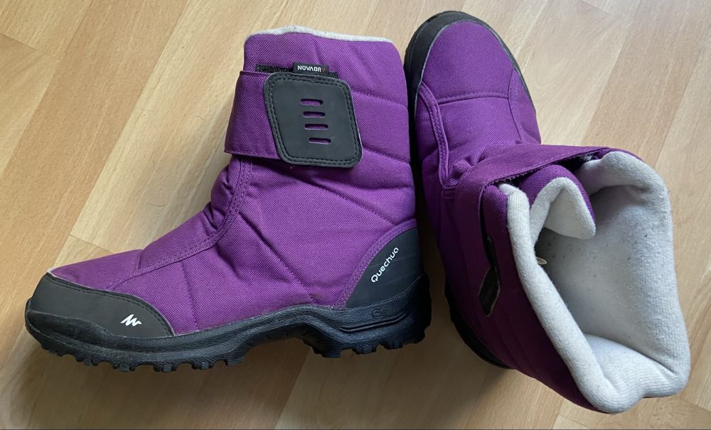 Damskie wodoodporne śniegowce Quechua Warm rozm. 38