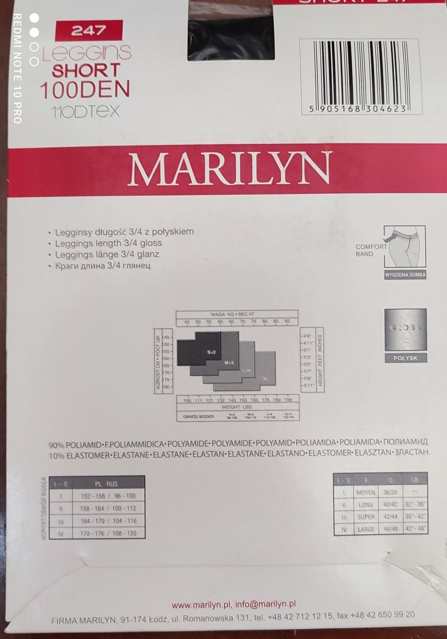 Legginsy Marilyn rozm.1-2.   0239