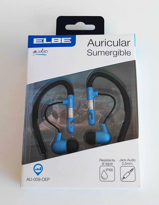 Auriculares stereo para desportivo aquático (NOVOS E SELADOS)