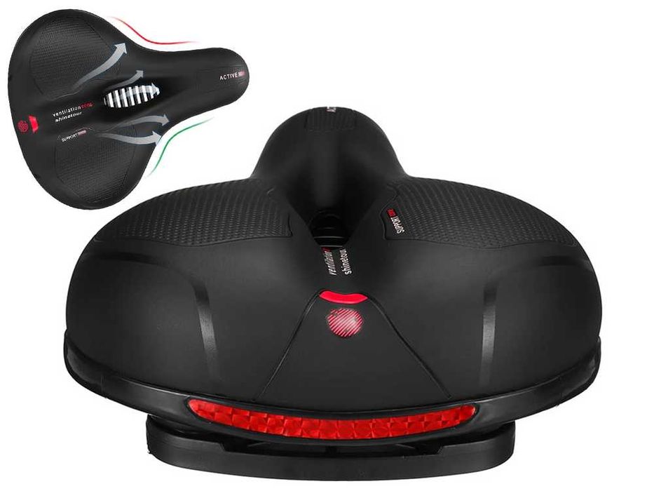 SIODEŁKO ROWEROWE SPORTOWE Siedzenie Miękkie Wygodne Wentylacja Extra