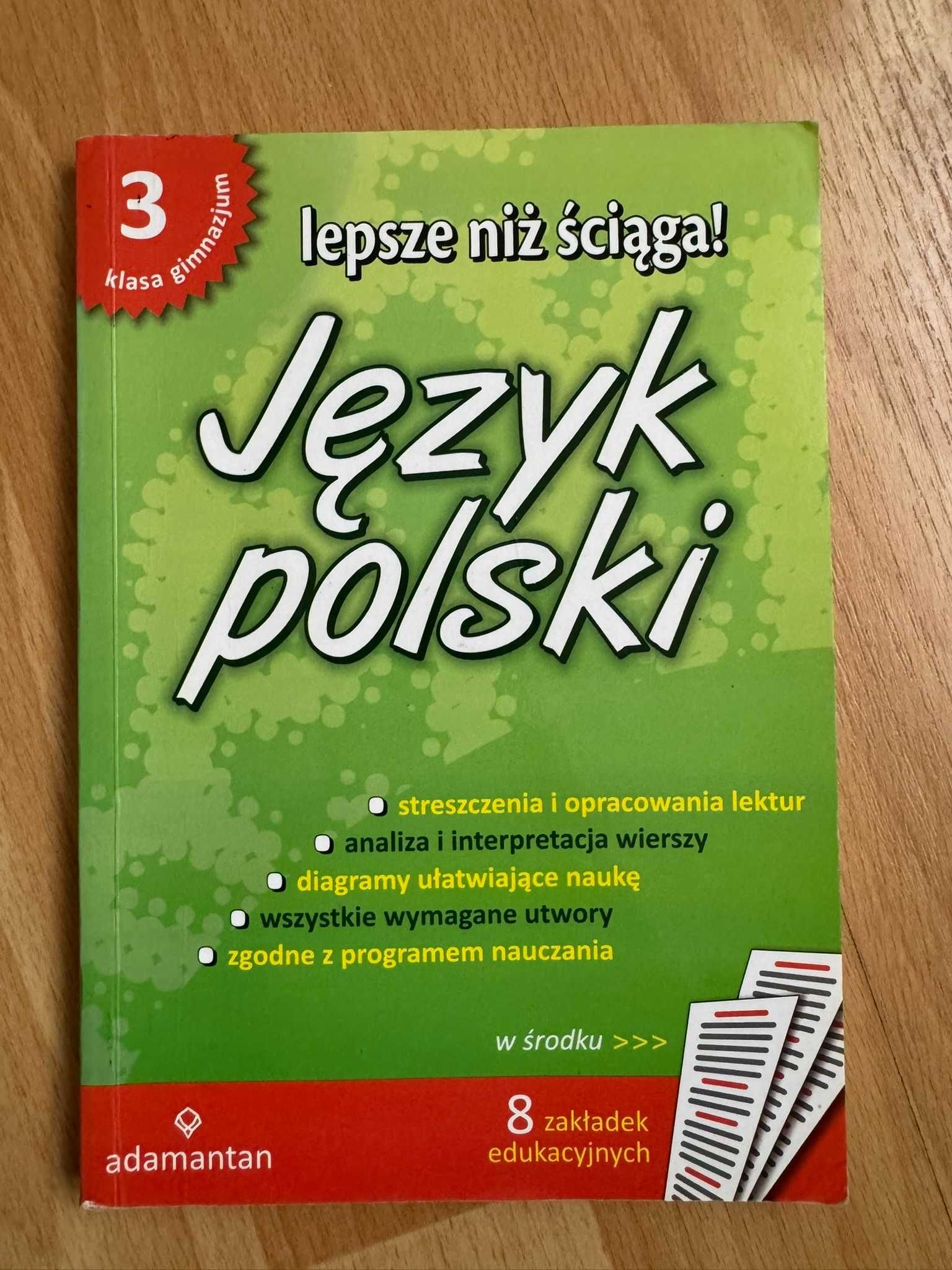 Lepsze niż ściąga Język polski Streszczenia i opracowania lektur