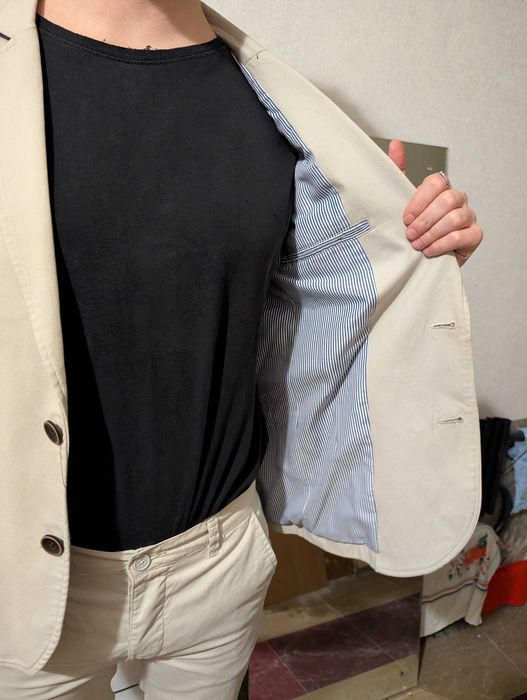 Чоловічий костюм 100% бавовна, піджак 46 р., штани 38 р.