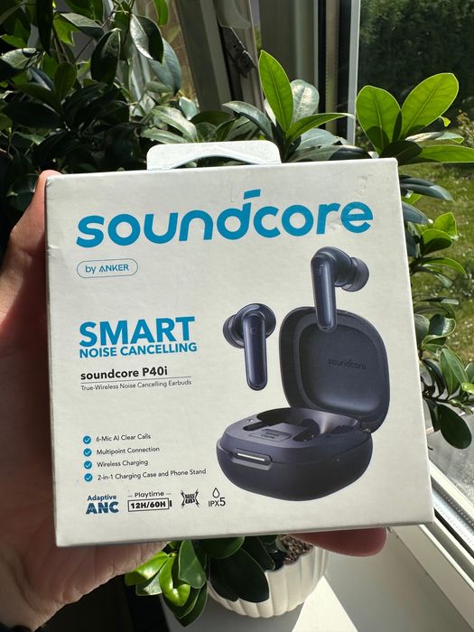 Słuchawki douszne soundcore P40i czarne TOMI-TECH