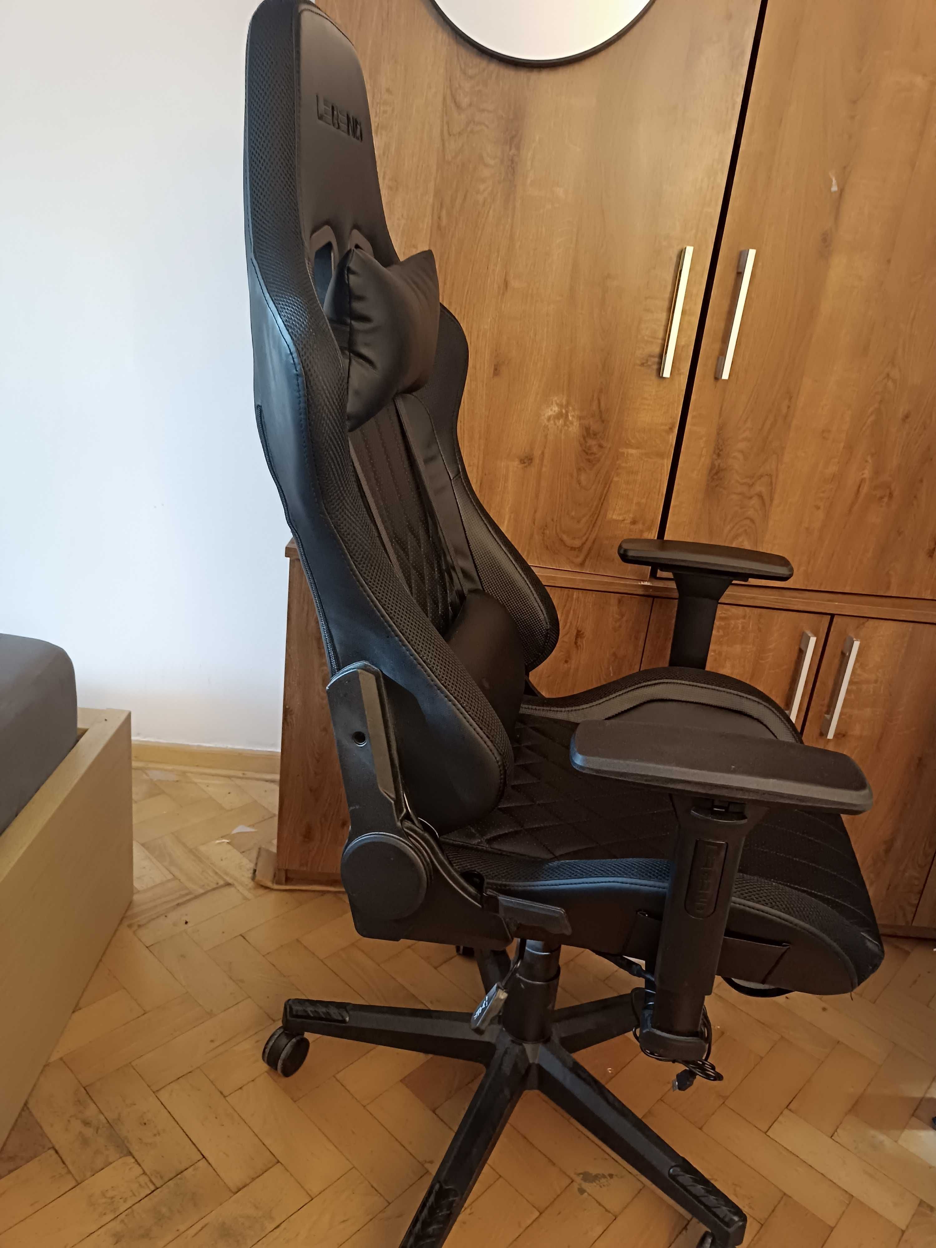 Krzesło czarne gamingowe LEGEND