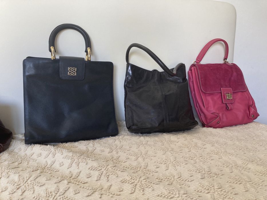 Malas e carteiras de senhora em pele couro verdadeiro