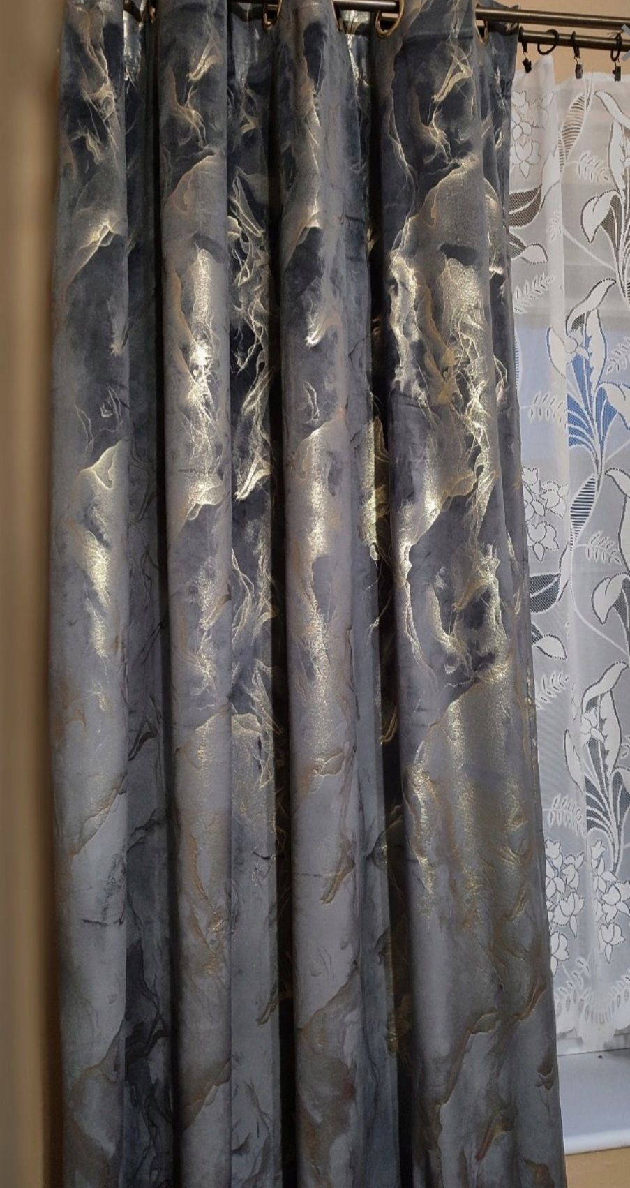 ZASŁONA PREMIUM welurowa Glamour złote elegancka modna