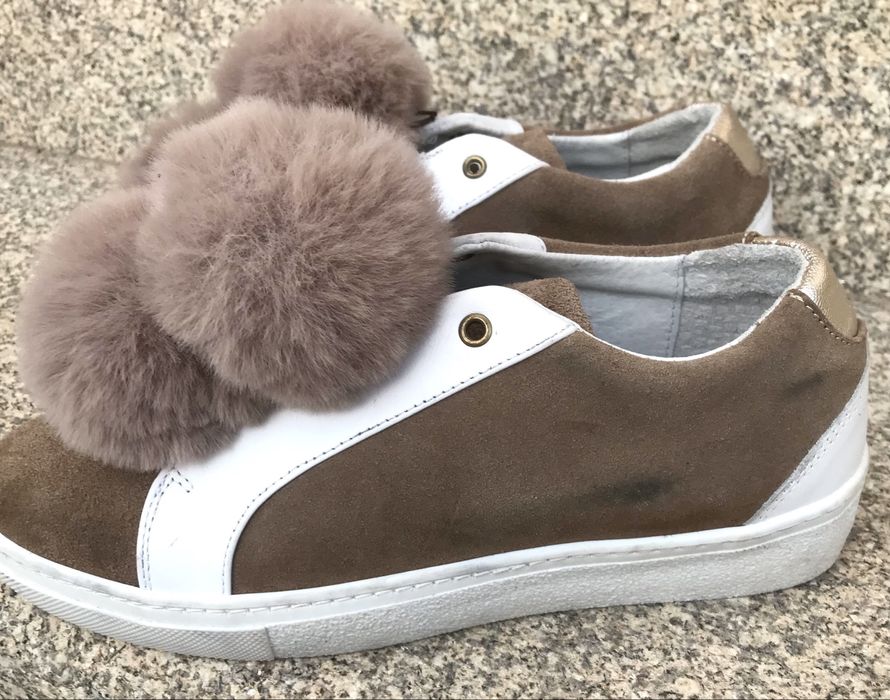 Sapatos com pompom (Seaside, tamanho 37)