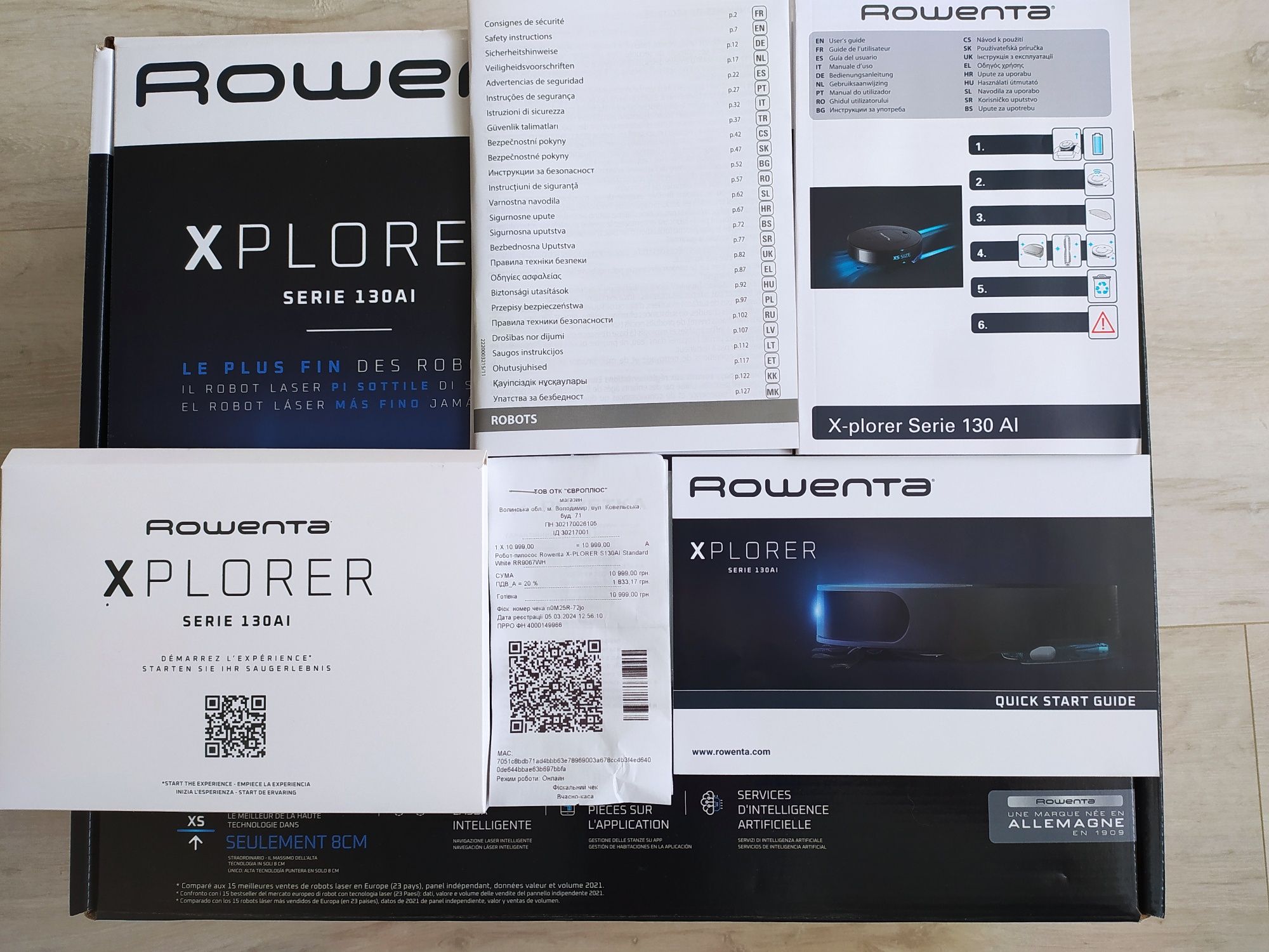 Продам Робот-пилосос Rowenta X-PLORER S130AI Standard White RR9067WH